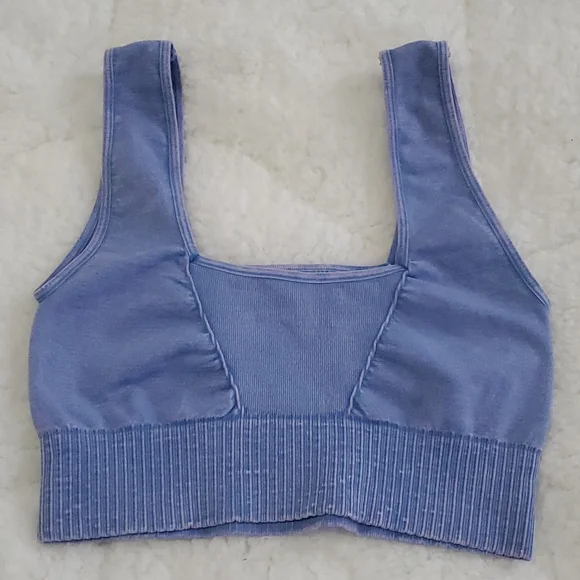 Free People Good Karma Bra Light Blue - Picture 1 of 8